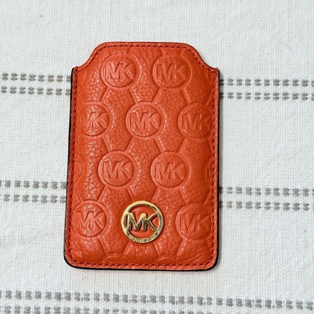 Michael Kors Leather Orange Sleeve